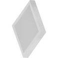 thumbnail image 3 of 10 in. 1-Light Brushed Nickel LED Indoor Mini Square Ceiling Flush Mount/Wall Mount Sconce Light with White Square Lens, 3 of 4