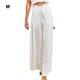 thumbnail image 5 of Minnieouse Pantalones fluidos de moda para mujeres para cualquier ocasión Pantalones ventilados de estilo delgado Pantalones de pierna de moda Prendas para la parte inferior del cuerpo Blanco,1 m, 5 of 6