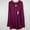 Burgundy Glow, variant on Adrianna Papell Women's Long Sleeve V-Neck Tunic Shirt (Burgundy Glow, XXL)