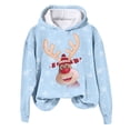 thumbnail image 3 of Futezty Christmas Sweatshirts for Women Novelty Funny Santa Xmas Tree Graphic Pullover Tops Loose Casual Fleece Shirts, 3 of 6