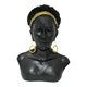 thumbnail image 4 of Estatua de mujer africana, obra de arte, figura de busto de señora, adorno estético exquisito Cabello corto Macarena Escultura de resina, 4 of 8