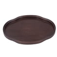thumbnail image 2 of Tea Plate, Bamboo Thick Stable Serving Tray Walnut Color  For Decoration, 2 of 8