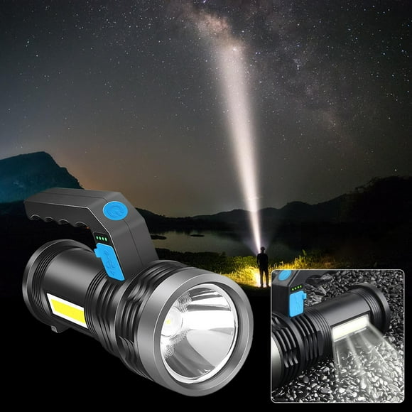 Dvkptbk Flashlight Cob Side Light Multifunctional Strong Light Flashlight Outdoor LED Portable Home USB Rechargeable Flashlight Camping Essentials
