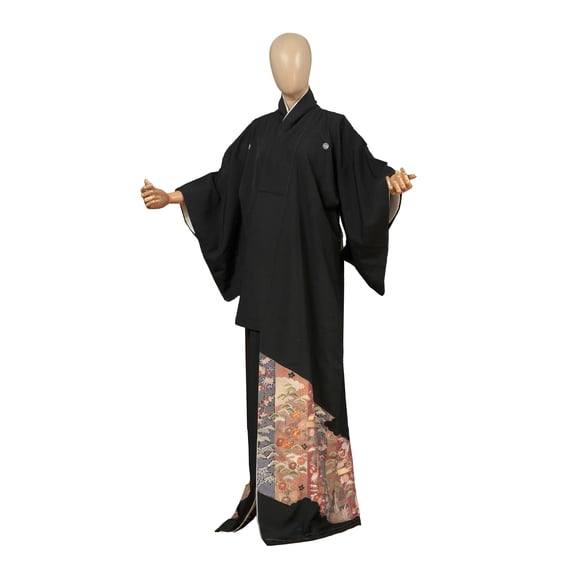 DEAR VANILLA Authentic Traditional Japanese Tomesode Kimono for Women Robe Made in Japan KMT-0117