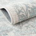 thumbnail image 5 of Jill Zarin Uptown Collection Area Rug - Central Park (2' 7" x 13' 11" Runner Teal/Ivory), 5 of 6