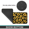 thumbnail image 5 of Sunflower Kitchen Rugs and Mats Set of 2, Black Sunflowers Non-Slip Backing Kitchen Rug, Kitchen Sets Low-Profile Washable Floor Mat for Home Kitchen Decor - 17x29 and 17x47 Inch, 5 of 6