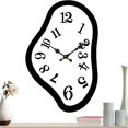 thumbnail image 5 of Melting Clock Silent Sweep Wall Clock Nordic Abstract Fashion Distorted Clock Interior Wall Clock for Gift Shop Living Room, 5 of 7