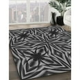 thumbnail image 3 of Ahgly Company Machine Washable Indoor Rectangle Transitional Charcoal Black Area Rugs, 5' x 8', 3 of 7