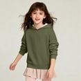 thumbnail image 3 of Blusa con capucha de manga larga para niñas y niños, primavera y otoño, sudadera con capucha de manga larga de color liso, top versátil de moda, abrigo con capucha para hombres y mujeres, sudadera con, 3 of 5