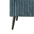 thumbnail image 5 of Castle Place Luxurious Corduroy Velvet Upholstered Sofa, Light Blue, 5 of 7