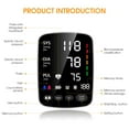 thumbnail image 2 of Blood Pressure Machine, Automatic Upper Arm Blood Pressure Monitor with Large Cuff 4.5 in Backlit Adjustable Large Font Screen, 9-17 inches Cuff, arrhythmia and Home, 2 of 8