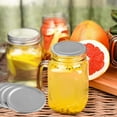 thumbnail image 3 of 50 Pcs Wide Mouth 86 MM Mason Jar Canning Lids, Reusable Leak Proof Split-Type Silver Lids with Silicone Seals Rings, 3 of 7