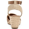thumbnail image 3 of Style & Co. Womens Mailena Faux Suede Buckle Wedge Sandals, 3 of 3