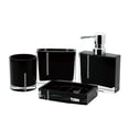 thumbnail image 1 of Kingston Brass CBAK3100K 4 Pièce Krystal Baignoire Récif Accessoire Set&44; Noir, 1 of 1