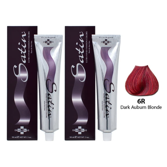 Satin Haircolor 6R Dark Auburn Blond (Pack of 2)