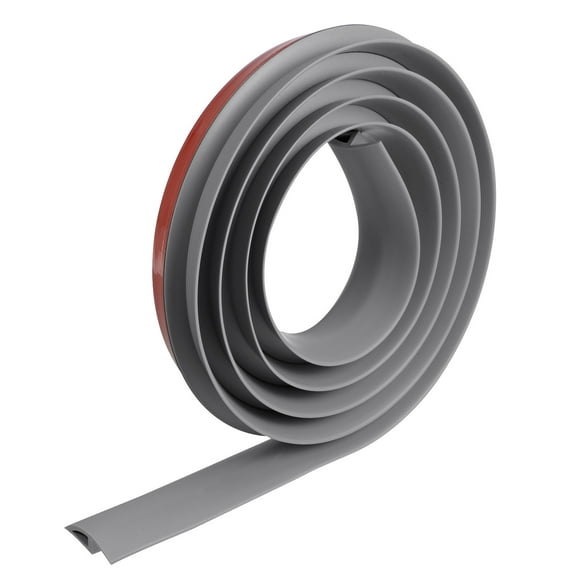 Unique Bargains 6Ft PVC Door Transition Strip, Self Adhesive Carpet to Tile Transition Strip Edging Trim Strip Grey