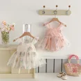 thumbnail image 2 of Body de verano para niñas de 0 a 2 años, vestido con tirantes de encaje bordado Floral, camisola bonita para niños pequeños de una pieza, 2 of 6