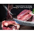 thumbnail image 4 of SYOKAMI Butcher Knife, 10.5 Inch High Carbon Japanese Style Carving Knife with Wood Full Tang Handle, Damascus Pattern, Razor Sharp Breaking Knife with Gift Box Ideal for Thanksgiving Day, BBQ, 4 of 6