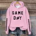 thumbnail image 2 of WEAIXIMIUNG Sweat à Capuche pour Femmes, Imprimé Football Baseball, Col Rond et Manches Longues, 2 of 4