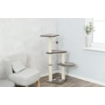 thumbnail image 5 of TRIXIE Altea Plush & Sisal 3-Level 46" Cat Tree with Scratching Posts & Cat Toy, Gray, 5 of 6
