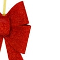 thumbnail image 6 of Northlight 26" LED Lighted Red Tinsel Bow Christmas Decoration, 6 of 6
