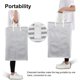 thumbnail image 2 of Cesto para la colada Cesto para la colada grande Caja plegable para la colada Caja de almacenamiento clasificadora de ropa impermeable con asas, gris, 72 L, 40 x 30 x 60 cm, 2 of 7