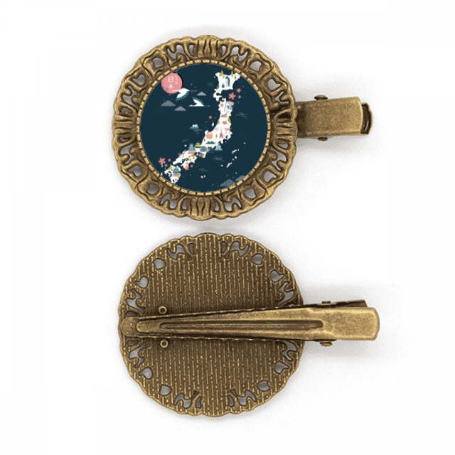 Mapa de locales especiales tradicional japonesa Broche broche broche broche broche broche