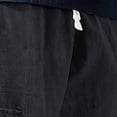thumbnail image 6 of Men Loose Casual Cargo Pants Multi-Pocket Drawstring Work Pants Trousers Elastic Waist Belted Straight Leg Lightweight Stretchy Quick Dry Gym Hiking Streetwear Workwear | Zenithor,Black 3XL, 6 of 7