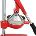 thumbnail image 3 of Manual Juicer, Fruit Juicer Citrus Lemon Squeezer, Citrus Extractor Stainless Steel Manual Juicer for Kitchen Bar, Red & Silver, 3 of 10