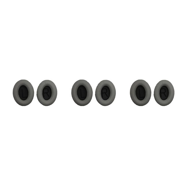 sweethay Almohadillas para los oídos Cojines para auriculares Manga de malla profesional Orejera Accesorios en la oreja Reemplazo para QC35 AE2 Gris Type2 NO2