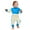 Blue, variant on Mercatoo Toddler Baby Romper Jumpsuit Baby Crawling Solid Letter Print Mop Romper Jumpsuit Kids Set 3 to 6 Months