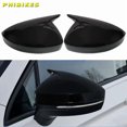 thumbnail image 2 of 1 Pair M Rearview Mirror Cover Side Reversing For Volkswagen VW Tiguan MK2 2017 - 2022 Rear View Mirror Trim Caps Gloss Black, 2 of 6