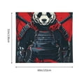 thumbnail image 3 of Disketp Red Black Eastern Panda Warrior Tapestry 60x51 InchesTapestry for Living Room Bedroom Home, 3 of 6