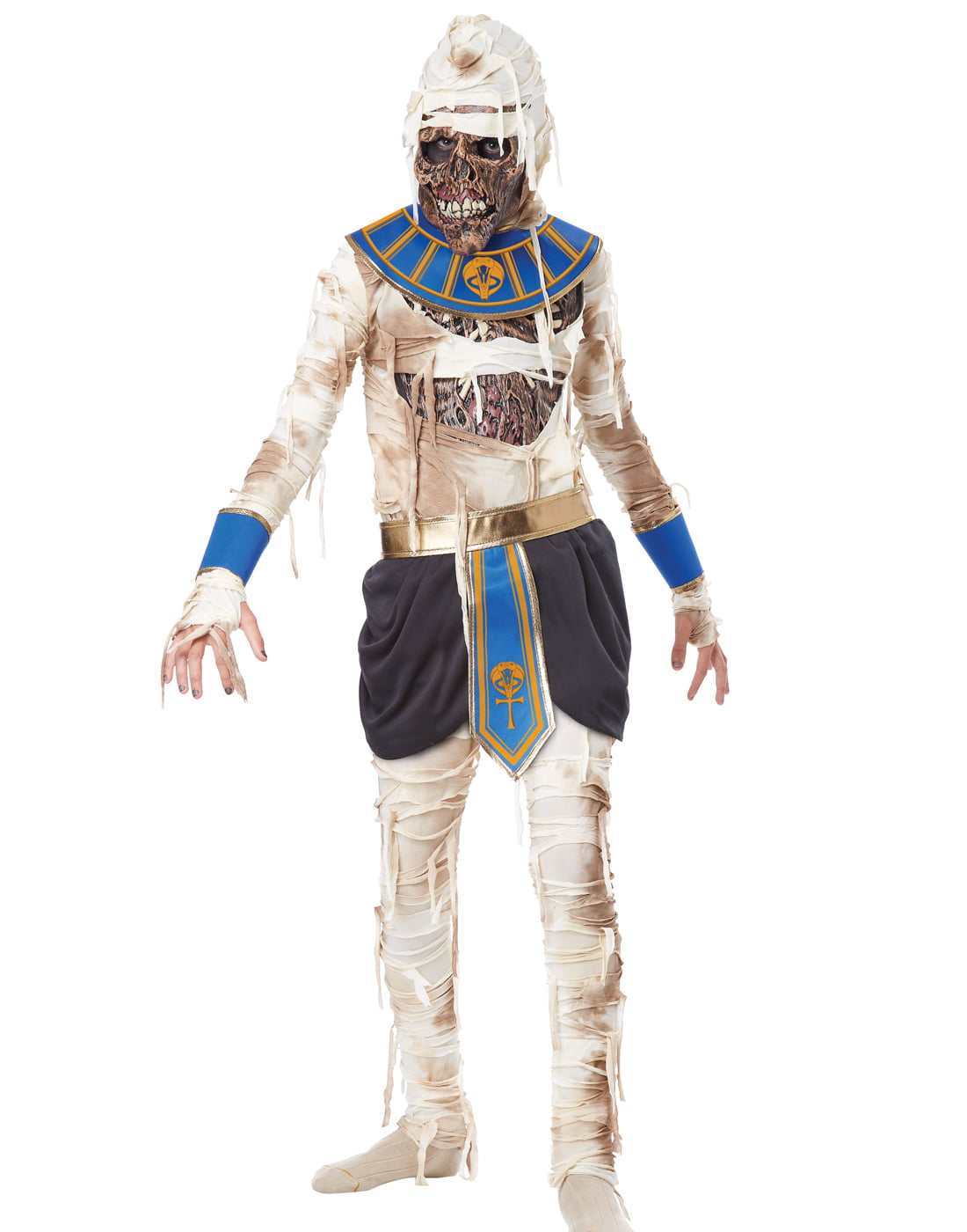 Kleidung And Accessoires Mode Halloween Egyptian Zombie Pharoah Mummy Adults Mens Fancy Dress
