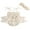 Beige, variant on Mevireiy Baby Girls Smocked Romper Dress Vintage Floral Print Halter Strap Frill Playsuit