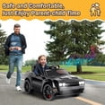 thumbnail image 4 of Dodge Challenger SRT Kids Ride on Car,Wisairt 12 V Battery Powered Electric Vehicle w/ Remote Control,Bluetooth,LED Lights(Black), 4 of 11
