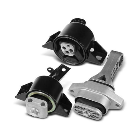 Engine Mount and Transmission Mount Kit 3 - Compatible with 2004 - 2011 Chevy Aveo 1.6L 4-Cylinder 2005 2006 2007 2008 2009 2010