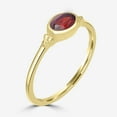 thumbnail image 2 of Gemistry 0.56 Ct Oval Garnet Midi Ring in Sterling Silver, 2 of 8