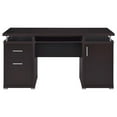 thumbnail image 3 of Tracy 55-inch 2-drawer Office Computer Desk Cappuccino, 3 of 12