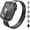Black, variant on REQO for Apple Watch Band Series Ultra SE 8 7 6 5 4 3 2 1 38mm 40mm 41mm 42mm 44mm 45mm 49mm, Stainless Steel Slim & Thin Mesh Magnetic Clasp Strap Women and Girl Replacement Band for iWatch(38MM)