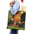 thumbnail image 4 of The Backyardigans Bolso de tela con estampado de lienzo para mujer, bolsa de compras reutilizable y estética, con cremallera interior, regalo para mujer,40*45cm., 4 of 6