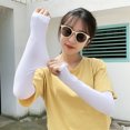 thumbnail image 2 of Ice Silk Sleeve Sunscreen Cuff Arm Sleeves Long Gloves Sun UV Protection Hand Protector Cover Anti-Slip Summer Outdoor Riding ZR, 2 of 7