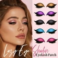 thumbnail image 2 of Lazy Eye Shadow Eyelash Patch, 3-in-1 Reusable Eyeshadow, Colorful Eyelash Makeup Stickers with False Lashes Shadow & Eyeliner, Makeup Stencils Sticker for All Eye Shapes, 2 of 7