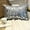 Gray, variant on The HomeCentric Decorative White 16"x16" (40x40 cm) Throw Pillows, Silk Mirror Embroidery Throw Pillows For Couch, Geometric Pattern Modern Style - Darpan White
