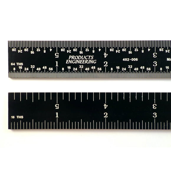 6" EZ Read Rigid Rule Made in USA! 4R Graduation