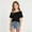Black, variant on Girl's Off The Shoulder Tops Short Sleeve Loose Cute Summer T Shirts for Teens Girls Y2k Tops Summer Trendy Tee(White,9-10 Years)
