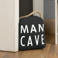 thumbnail image 2 of Pavilion Gift Company Man Cave Door Stopper, 5" x 6", Gray, White, 2 of 4