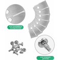 thumbnail image 3 of 60x cuchillas de cortacésped para cortacésped robótico Husqvarn/Automower modelos 105, g1, g2, híbridos solares, 230acx 260acx 265acx, plateado, 3 of 4