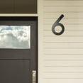 thumbnail image 4 of Hxlamzoo 5 Inch Black Modern Floating Acrylic House Number Sign - Pre-Drilled, Weatherproof, Customizable Address Plaque for Home & Office, 4 of 4
