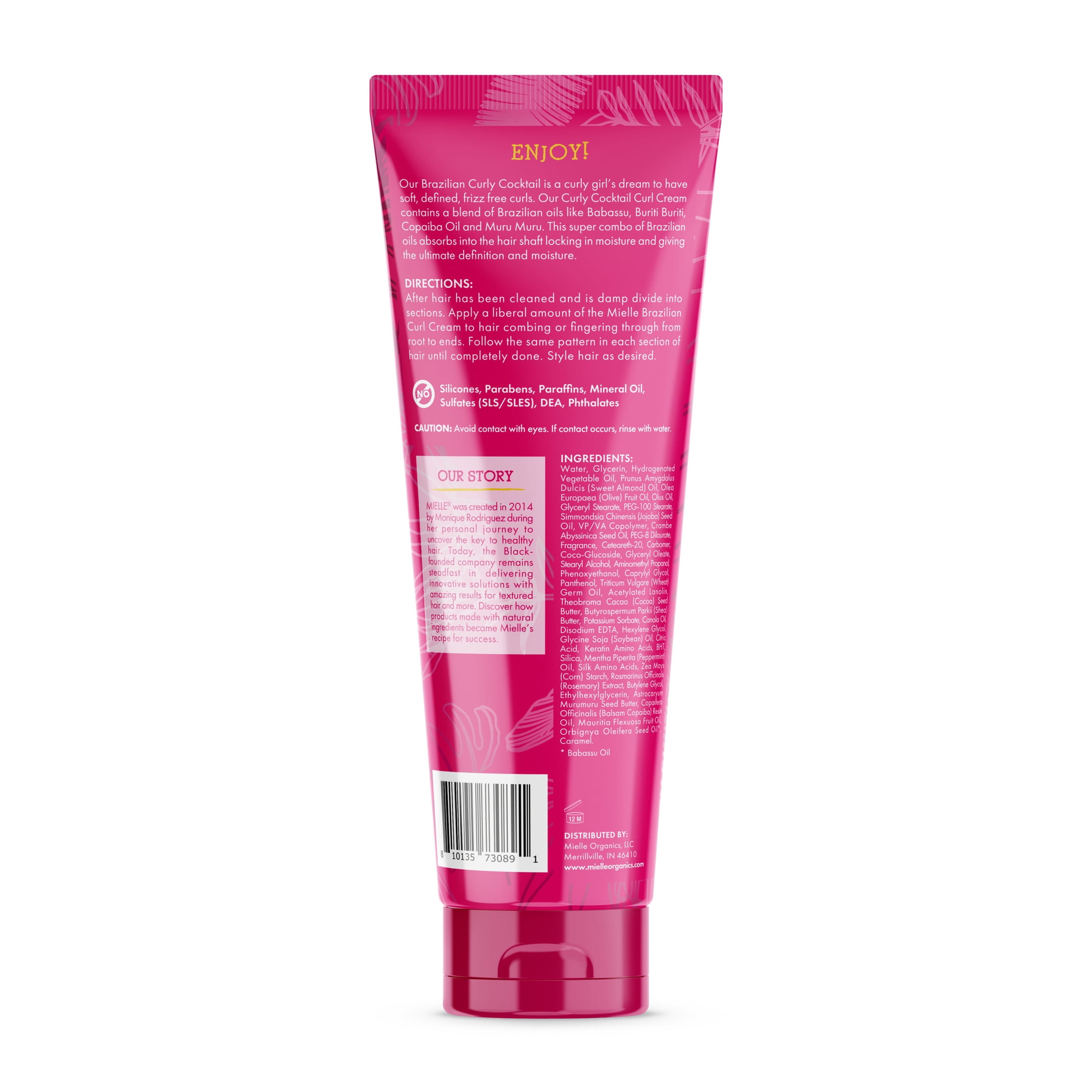 Mielle Babassu Brazilian Curly Cocktail Curl Cream - 7.5 oz